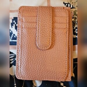 Textured Pink Card Holder Wallet